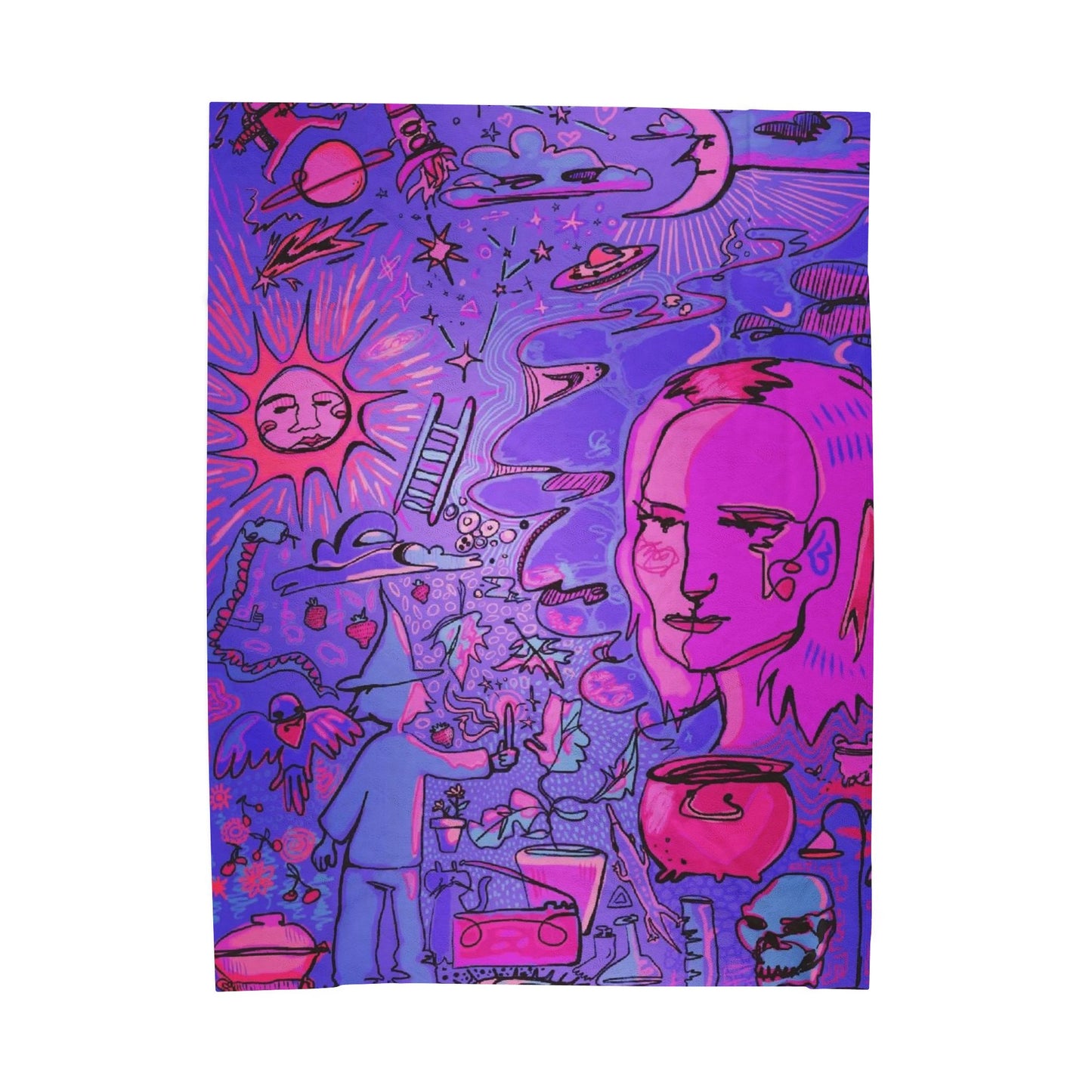 Dream Debris - Velveteen Plush Blanket