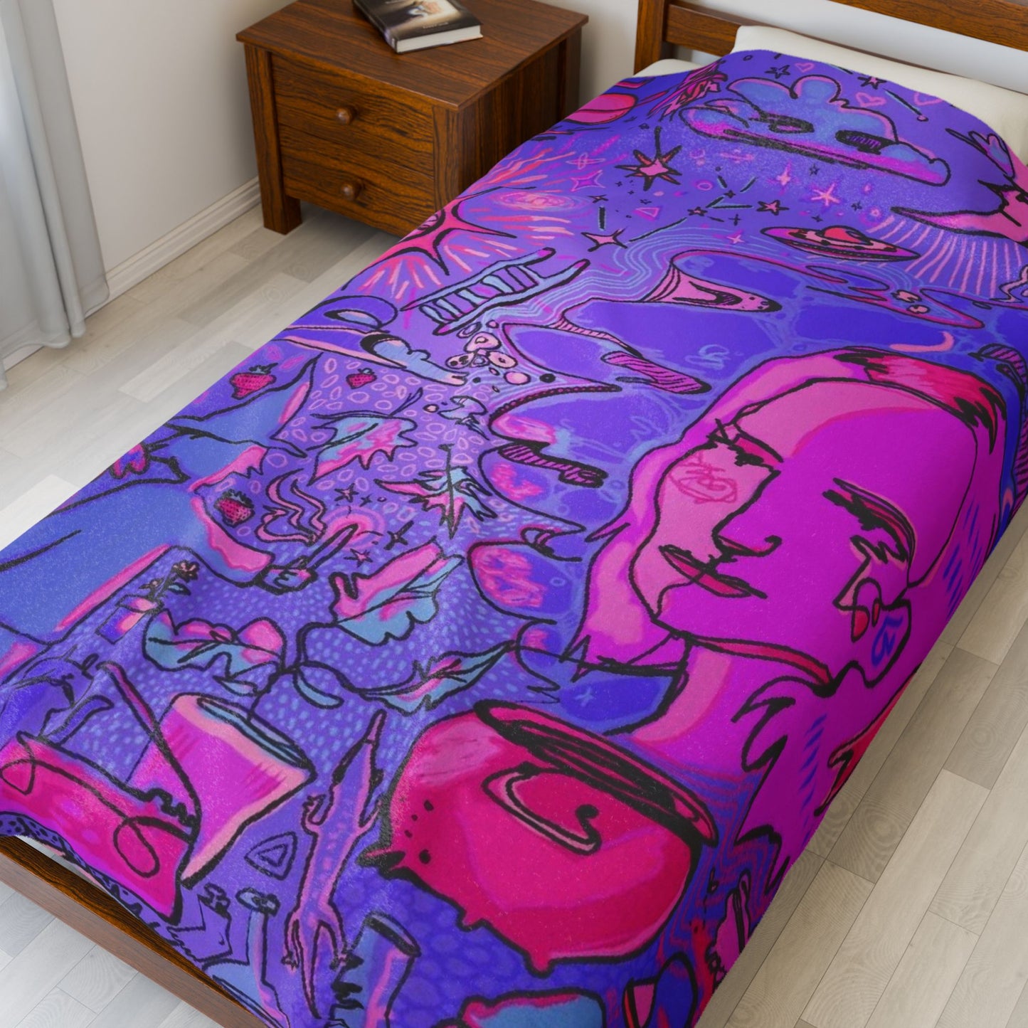 Dream Debris - Velveteen Plush Blanket