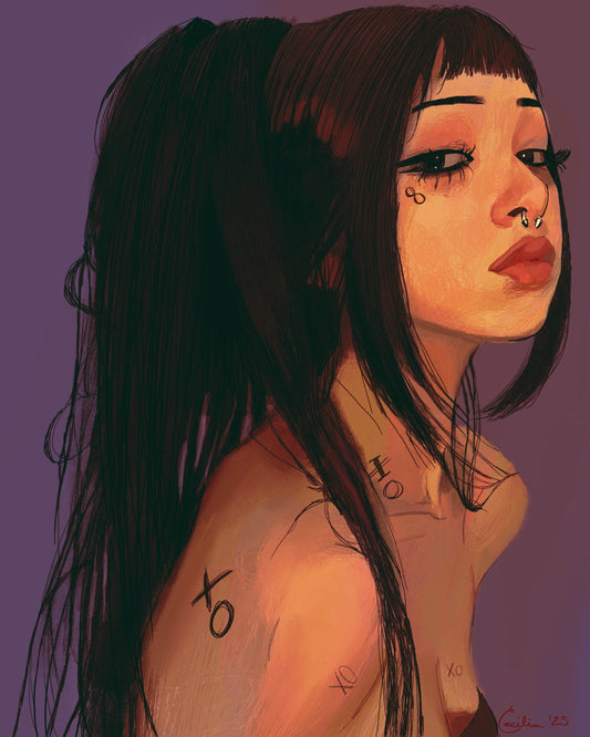 XO Tatted Poster - Mung Bean!