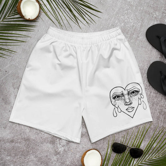 Crybaby Heart Unisex Athletic Shorts - Mung Bean!