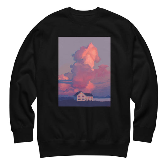 Summer Breezin' Unisex Premium Sweatshirt - Mung Bean!