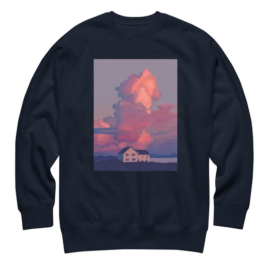 Summer Breezin' Unisex Premium Sweatshirt - Mung Bean!