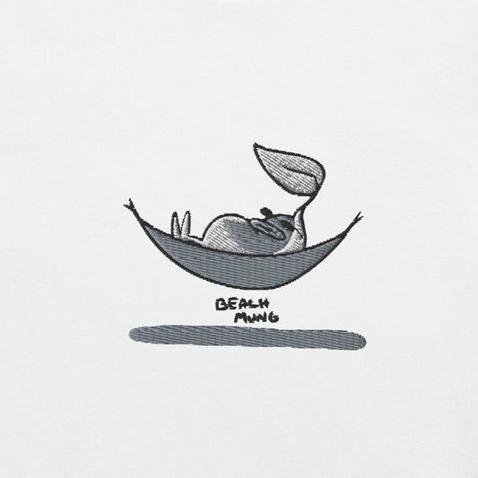 Embroidered Beach Mung Summer Tee - Mung Bean!