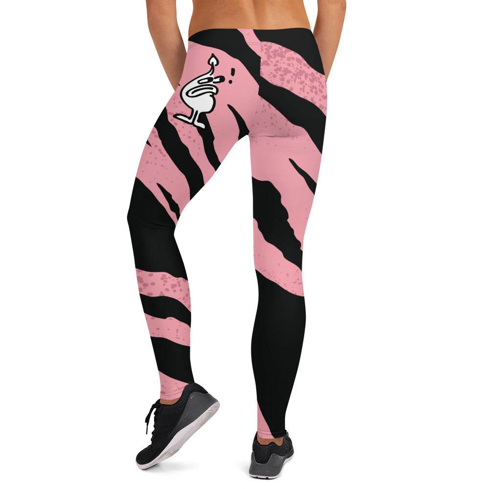 Pink Tiger Mung Leggings - Mung Bean!