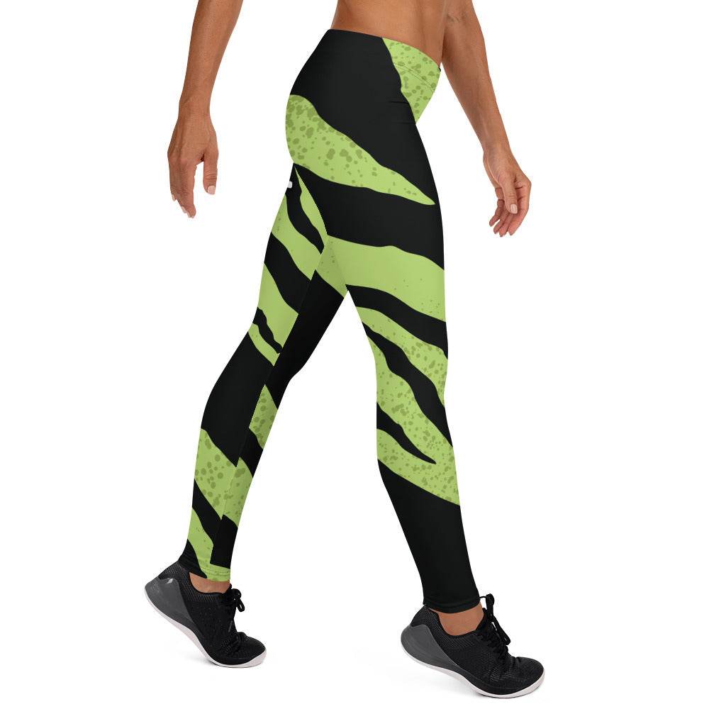 Green Tiger Mung Leggings - Mung Bean!