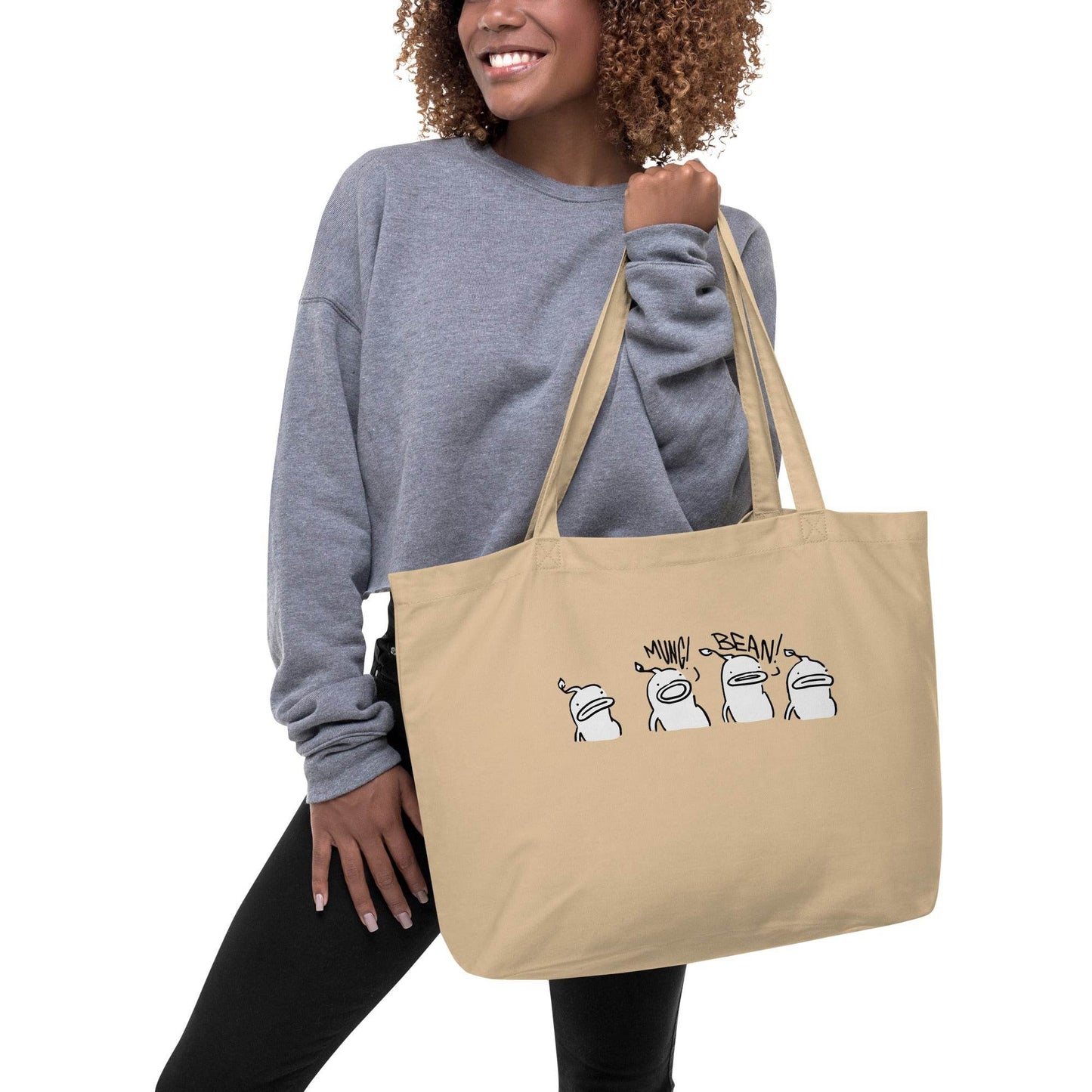 Large Mung Tote Bag - Mung Bean!