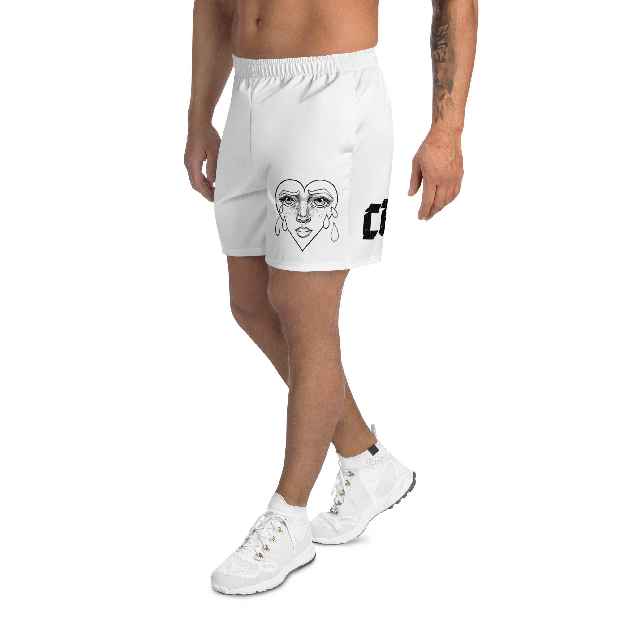 Crybaby Heart Unisex Athletic Shorts - Mung Bean!