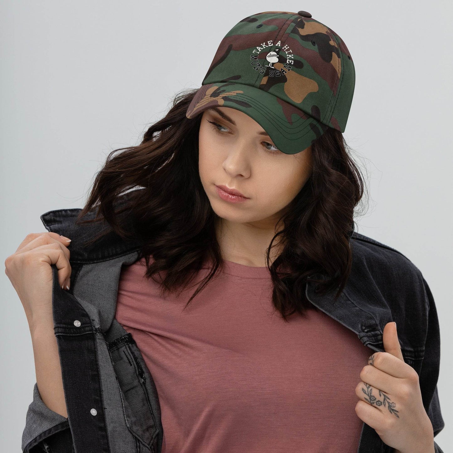 Take A Hike Mung Bean Dad Hat - Mung Bean!