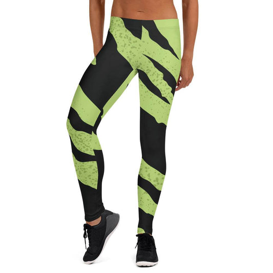 Green Tiger Mung Leggings - Mung Bean!